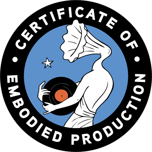 Certificate of Embodied Production seal